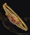 BCT234 - 2.6 Elegant Party Wear American Diamond Multi Stone One Gram Gold Bracelet Online stone bracelet, covering bracelet, one gram gold bracelet, open type bracelet, kada bracelet, kappu bracelet, bangles, adjustable bracelet, 1 gram gold jewellery,