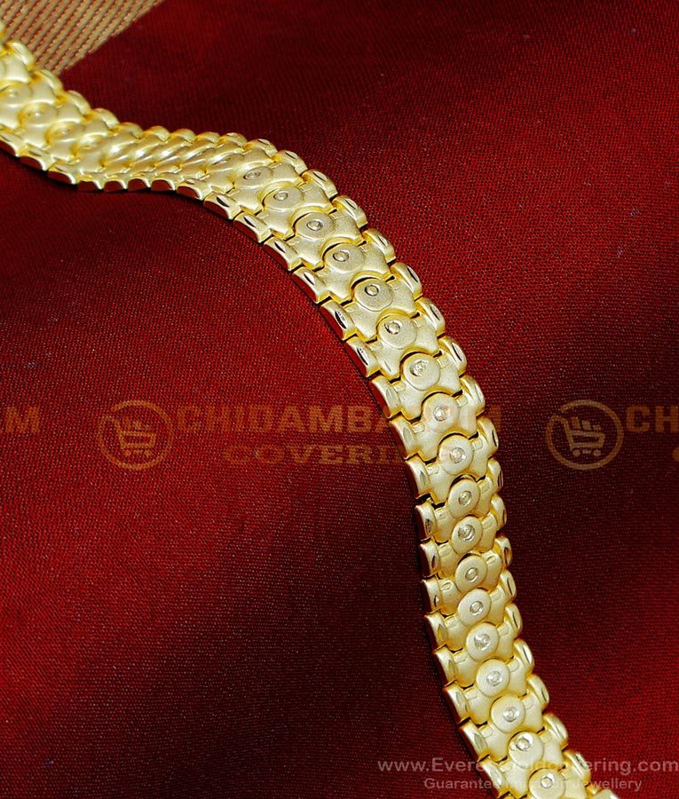 Real Gold Look Wedding Gold Chain Bracelet Design Men 2 gram gold jewellery online shopping, 2 gram gold jewellery with price, 2 gram gold bracelet, 2 gram gold bracelet for mens with price, Forming gold bracelet price, Forming gold bracelet in india, gold forming jewellery online, 1 gram gold forming jewellery