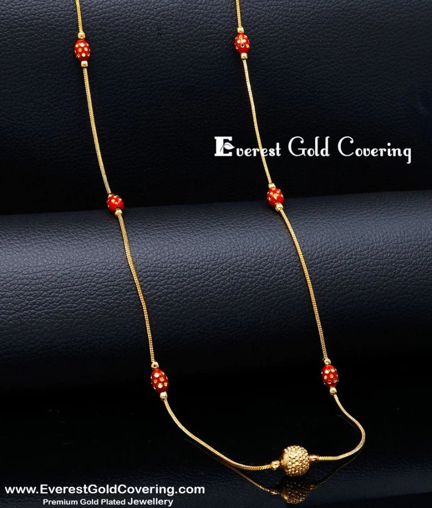 Lightweight Chain Design Buy Trendy Gold Plated Lightweight Thin Coral Chain Design