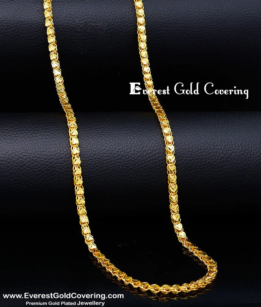 Minor Gold Chain Model Buy Trendy Heart Model Stylish Gold Chain Design for Female