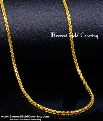 CHN408 - 1 Gram Gold Plated Daily Wear Kerala Chain New Model