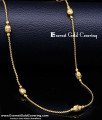 CHN426 - Unique Daily Use Simple Gold Ball Chain Design for Ladies