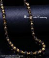 CHN431 - Micro Gold Plated Trending Black Ruthratcham Malai Design