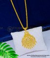 DCHN174 - Latest Collection American Diamond White Stone Pendant with Long Chain Online dollar chain. pendant chain, dollar with chain, pendant with chain, gold dollar chain, gold locket chain, south indian jewellery, one gram gold jewelry,