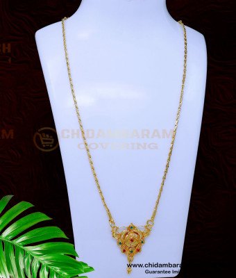 DCHN257 - Traditional Pendant Model Female Gold Chain Designs
