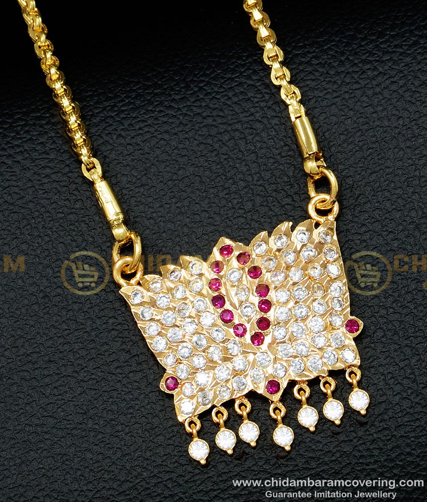 gold plated impon jewellery, impon dollar chain, 