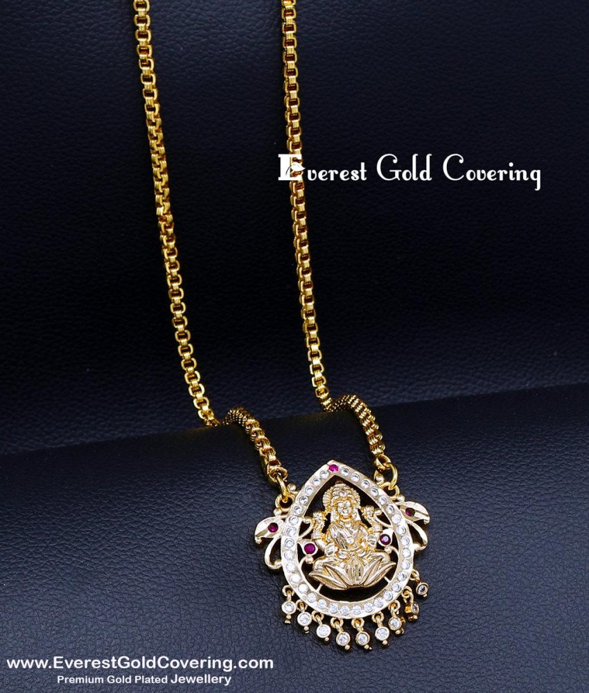 1 gram gold lakshmi pendant
