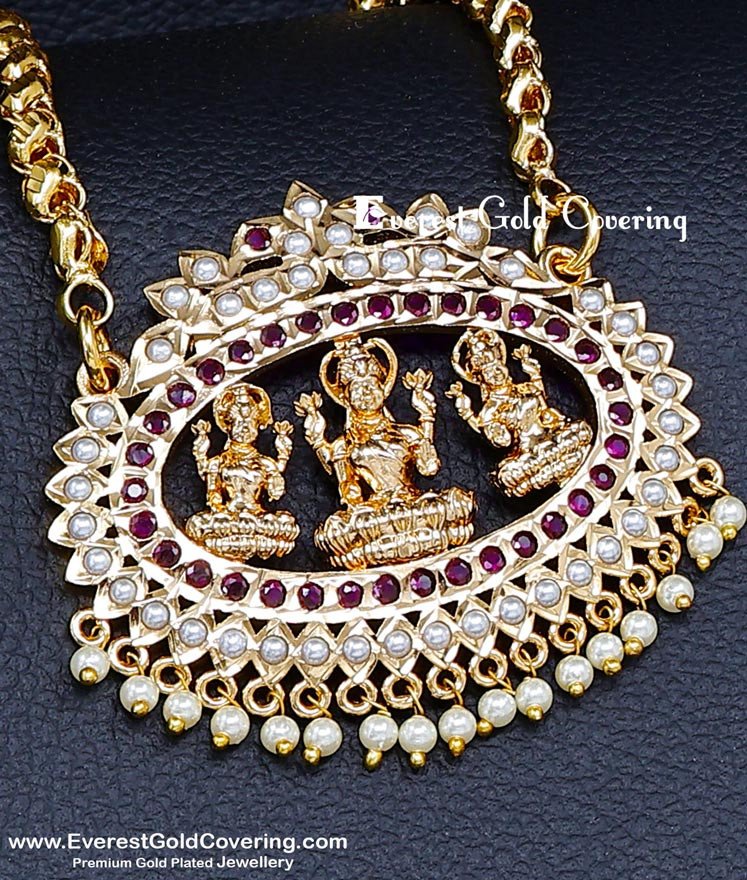 Lakshmi pendant chain