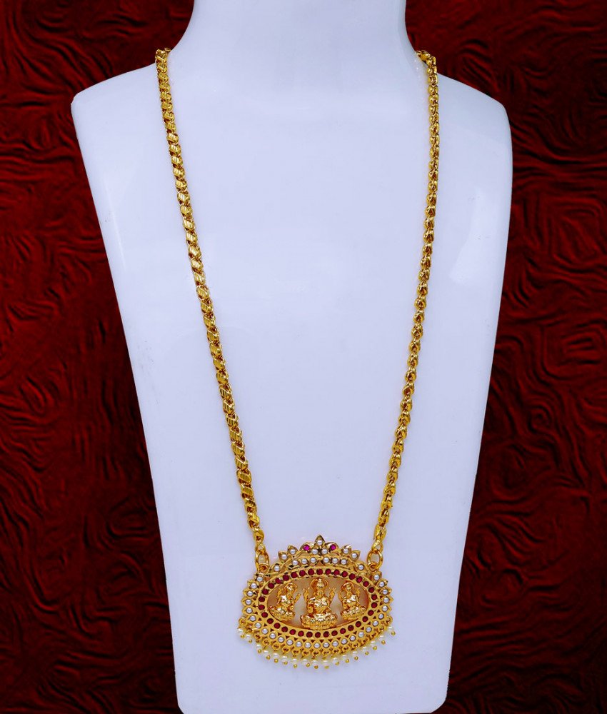Lakshmi pendant chain