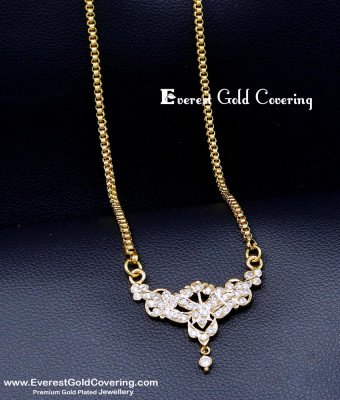 DLR332 - Beautiful Daily Wear One Gram Gold Impon Dollar Chain