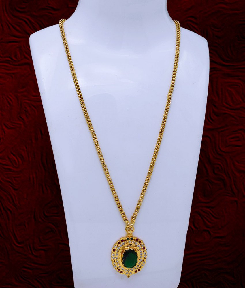green emerald pendant
