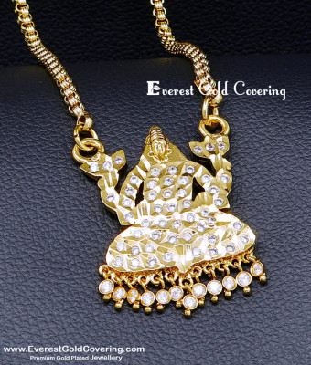 DLR338 - Traditional Panchaloha Gold Plated Lakshmi Dollar Chain