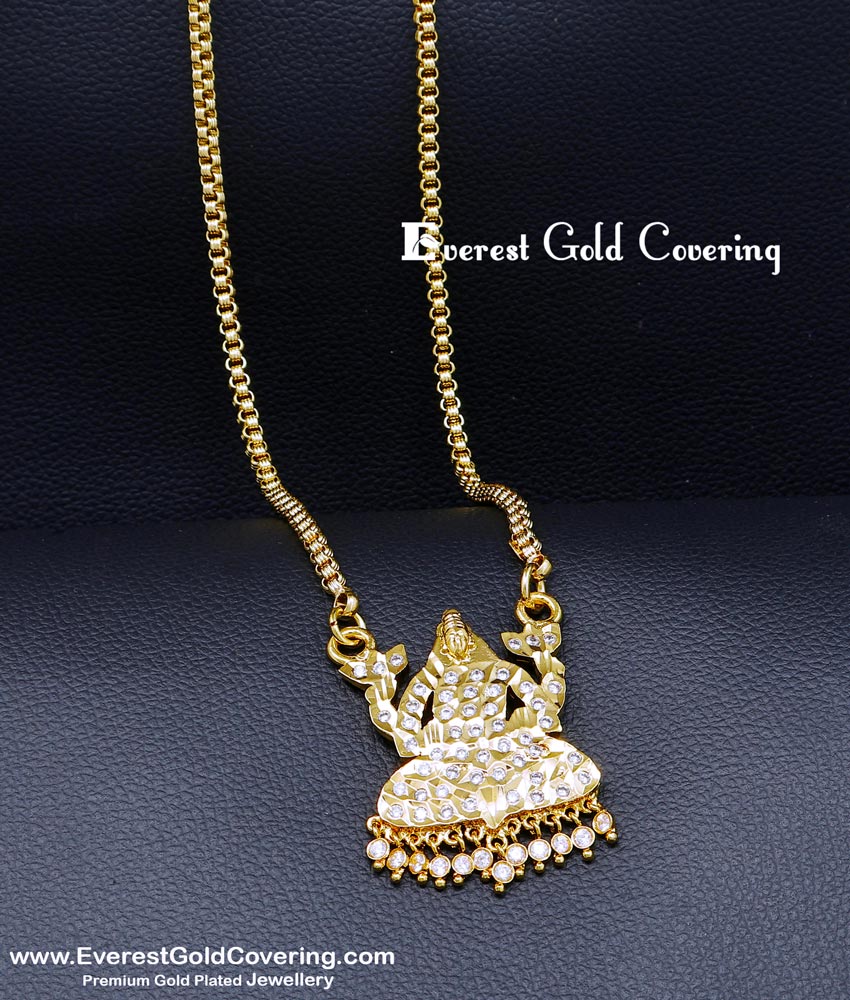 Lakshmi pendant with chain