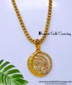 DCHN332 - Gold Plated Daily Wear Chain with Pendant for Women