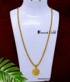 DCHN332 - Gold Plated Daily Wear Chain with Pendant for Women