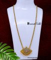 DCHN335 - Best Quality Multi Stone Sangu Pendant with Long Chain