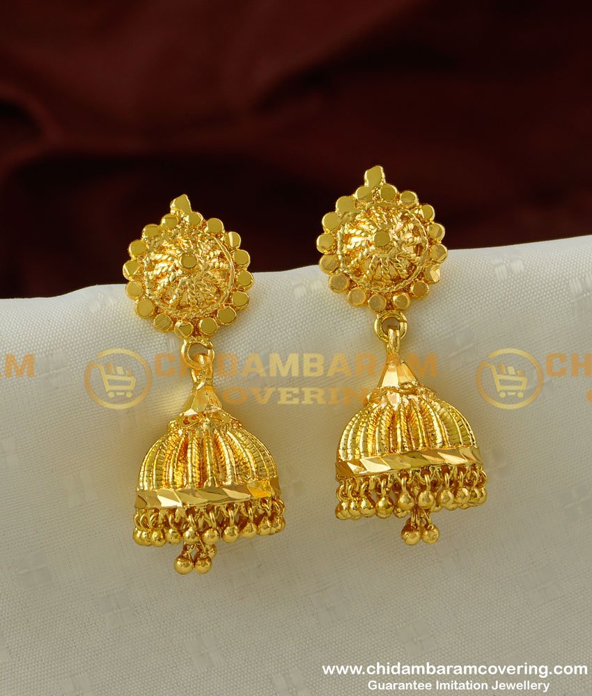 ERG218 - New Jhumka Design Gold Style Umbrella Jhumkas Buy Online