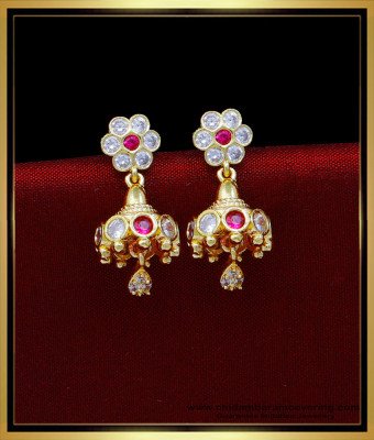 ERG1806 - Cute Small Impon Jhumkas Gold Plated Earrings Online