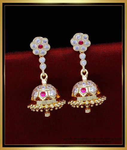 ERG1809 - Attractive South Indian Jhumka Earrings for Women  