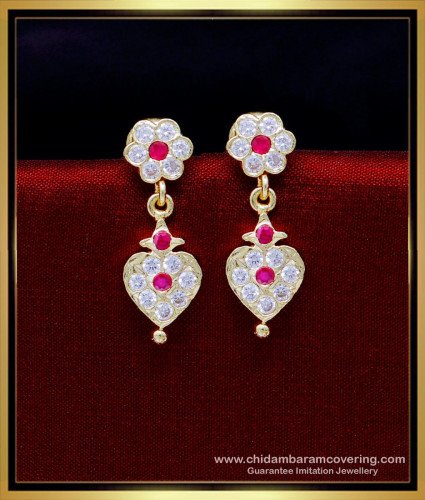 ERG1850 - 1gm Gold Plated Jewellery Impon Earrings Online Shopping
