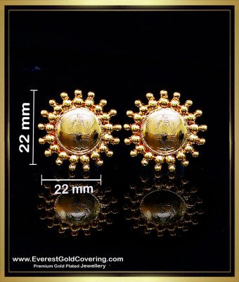 ERG2503 - Latest Lakshmi Design Stud Earrings Gold Design Online