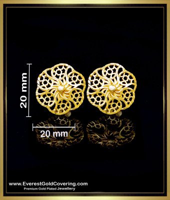 ERG2508 - Elegant 2 Gram Gold Office Wear Stud Earrings
