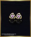 white stone earrings