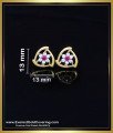 white stone earrings