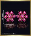 ruby stone earrings