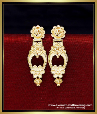ERG2556 - 2 Gram Gold Forming Kammal Earrings Design for Daily Use