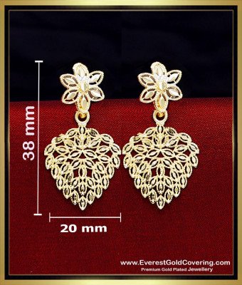 ERG2558 - Unique Dubai Gold Earring Design Online Shopping