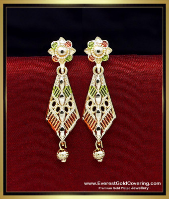 ERG2559 - Latest Lightweight 2 Gram Gold Earrings New Design