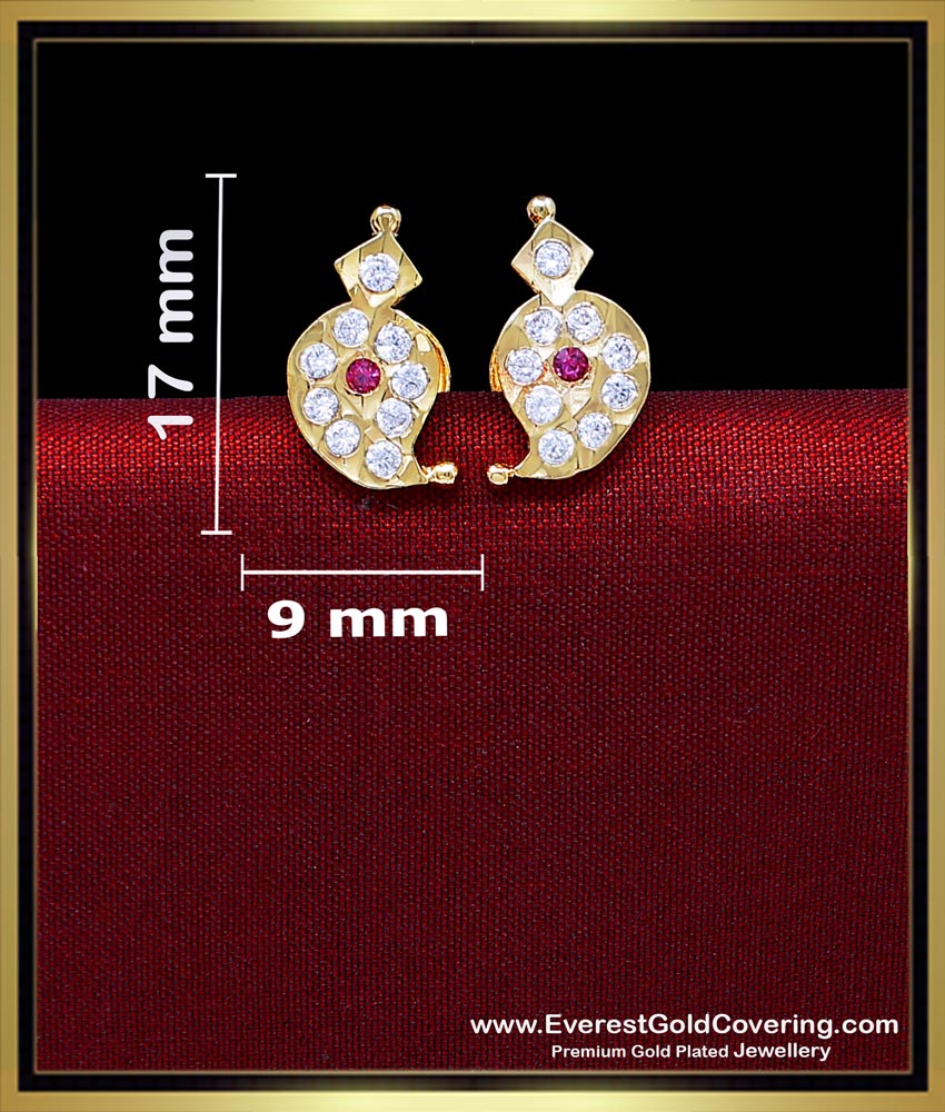 mango design earrings gold