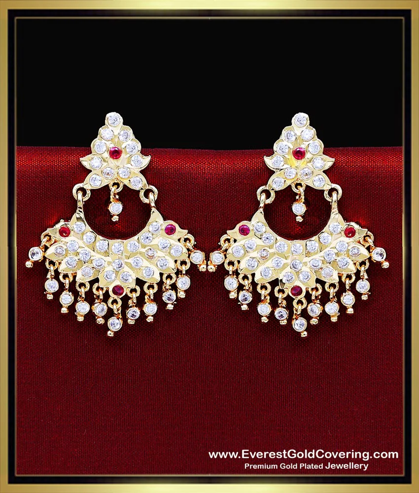 Buy South Indian Impon Jewellery Big Size Stud Earrings