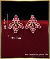 ruby earrings gold designs