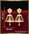 bridal wear lakshmi earrings design