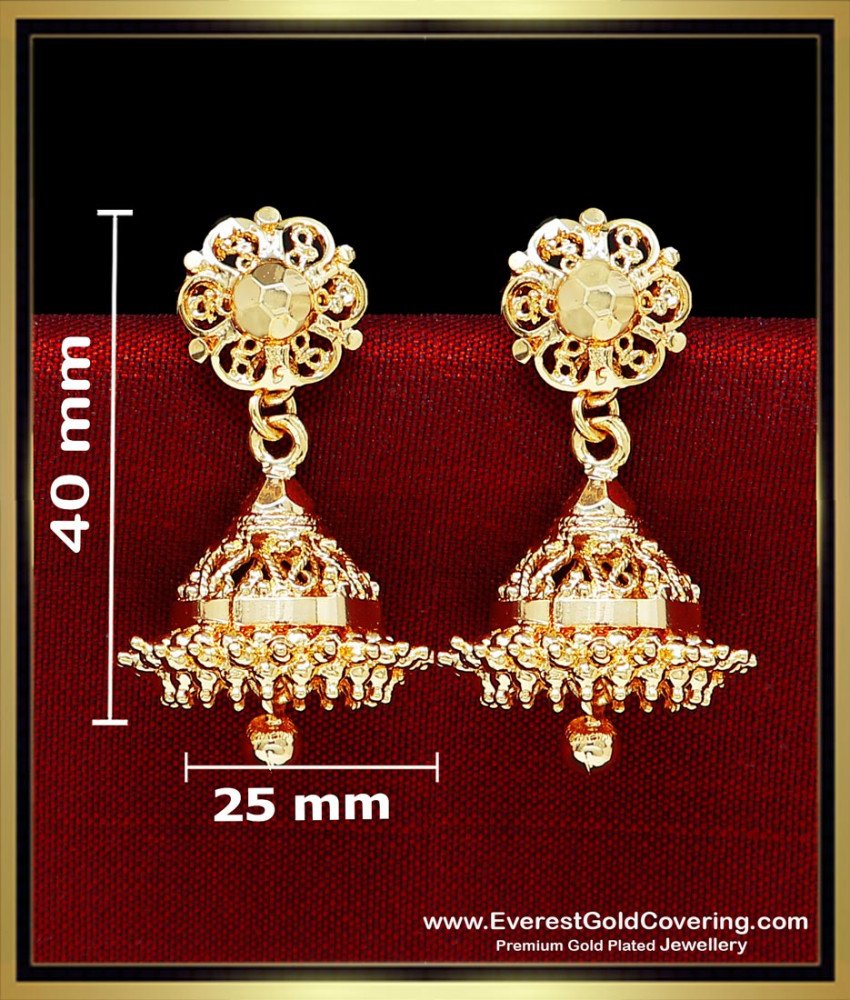 Women gold plated jhumka small