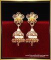 daily wear small jhumka earrings gold