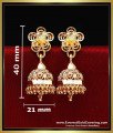 daily wear small jhumka earrings gold