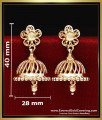 Gold Plated Small Jhumkas for Daily Wear