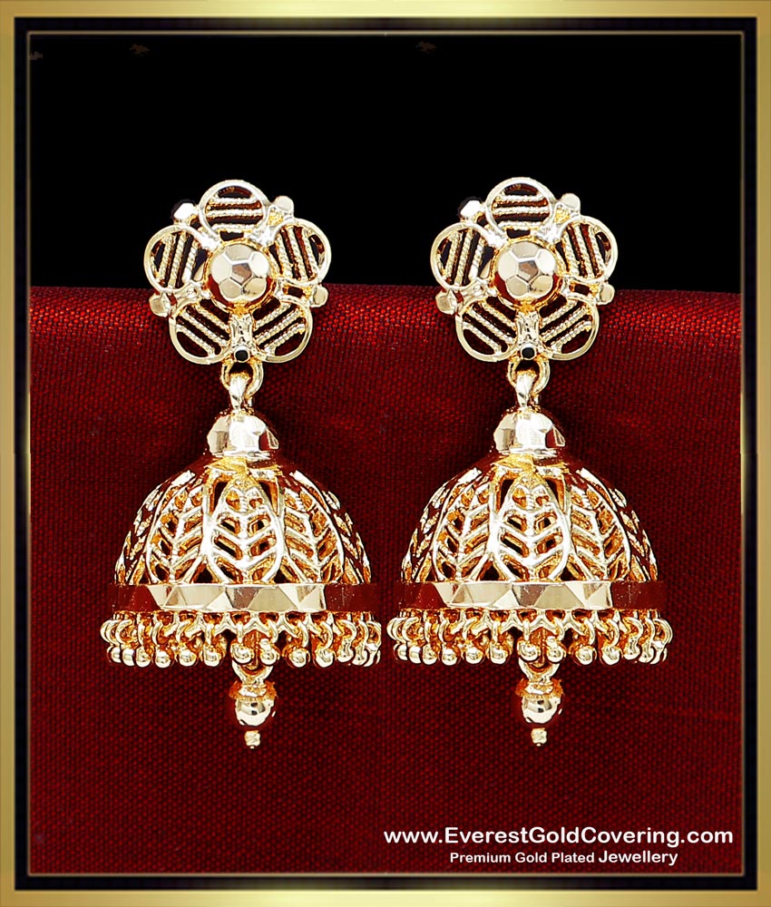 new traditional gold jhumka design