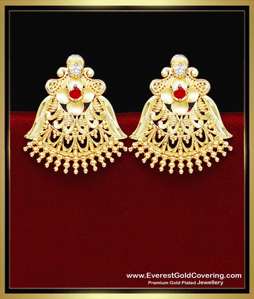 gold stud earrings designs for daily use