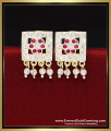 Women impon stud earrings