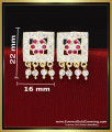 Women impon stud earrings