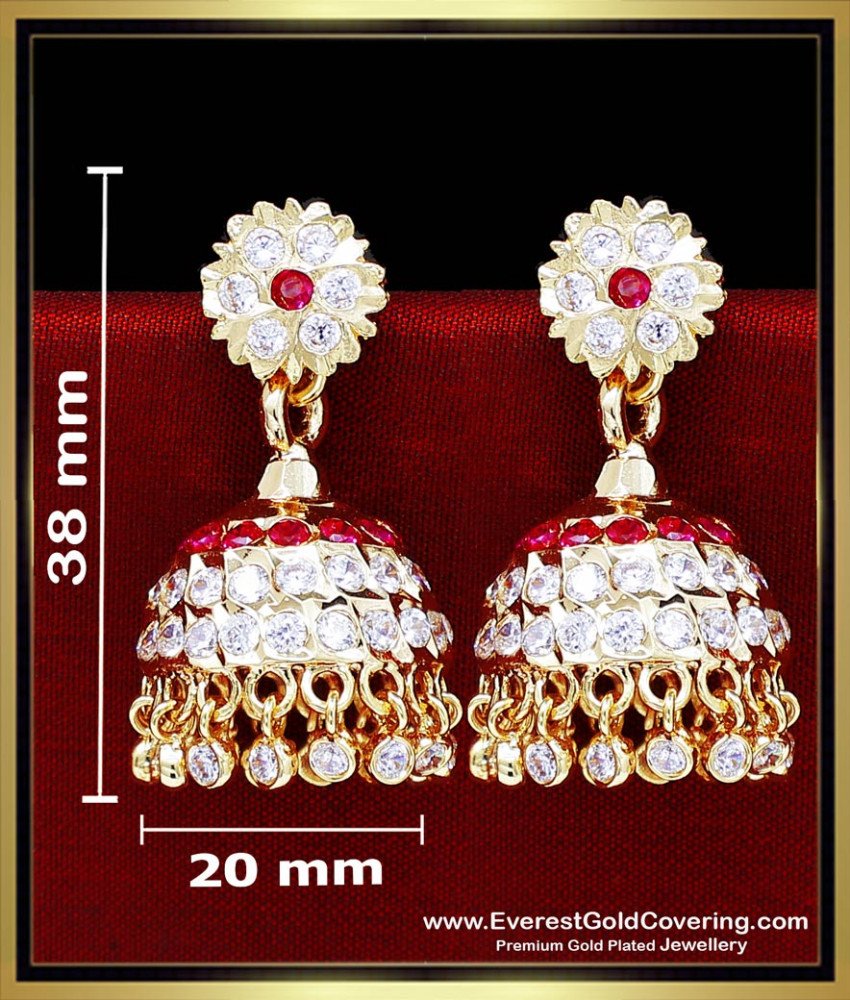 heavy american diamond earrings
