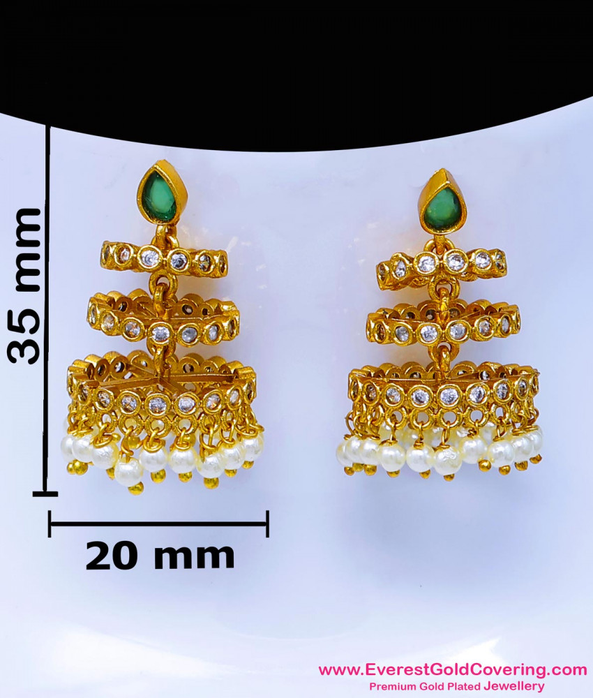 antique jhumka earrings gold