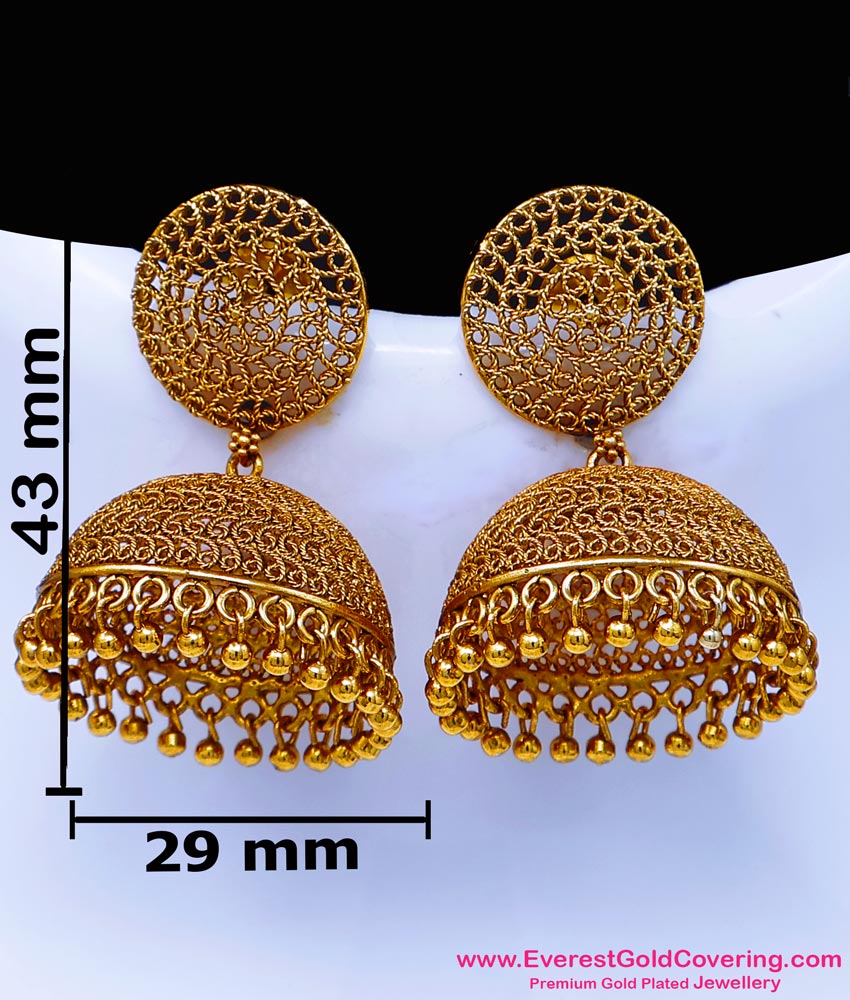 antique gold jhumka earrings