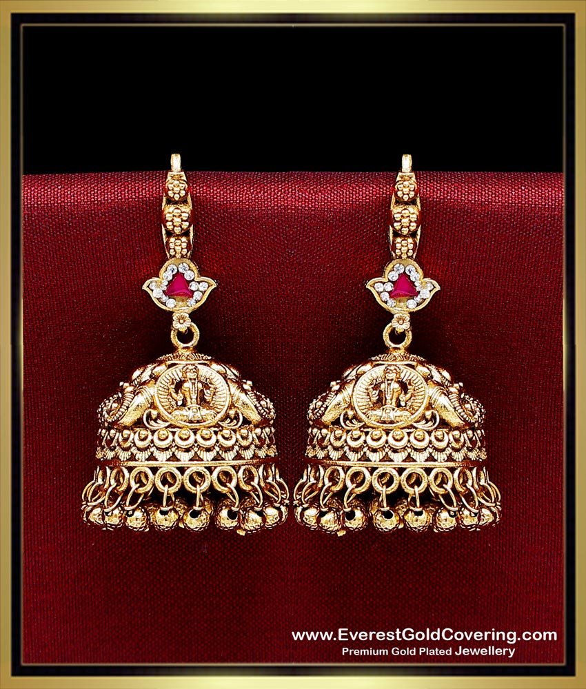 hanging jhumka earrings