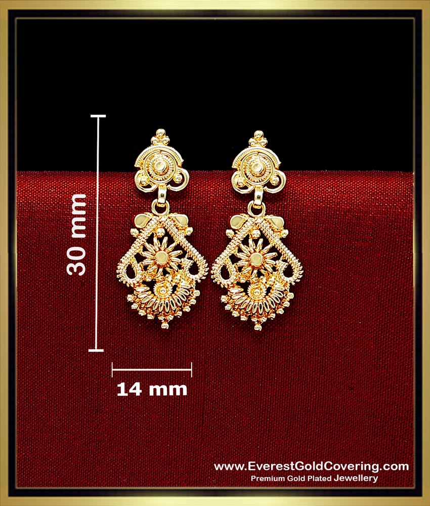 South Indian Gold Design Simple Kammal Design New Model Artificial Gold Plated Earrings – Premium Quality Designs