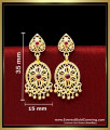 Latest Ruby Stone Gold Forming 2 Gram Gold Earrings 2 gram gold earrings new design